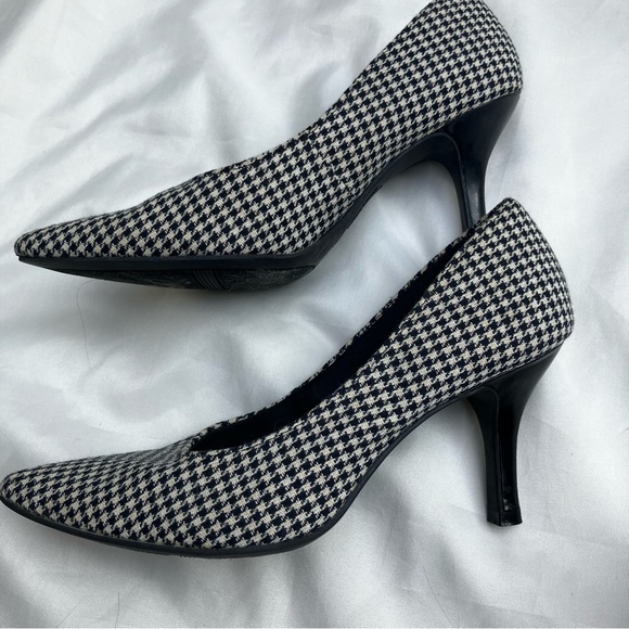 Comfort Plus houndstooth Pointy Pump Heels Size 7 - Picture 4 of 6